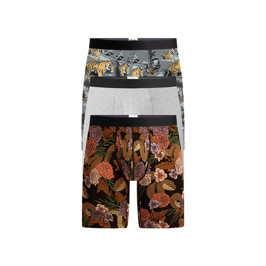UltraModal™ Core Long Boxer Brief w/ Fly 3-Pack | Untamed Pack