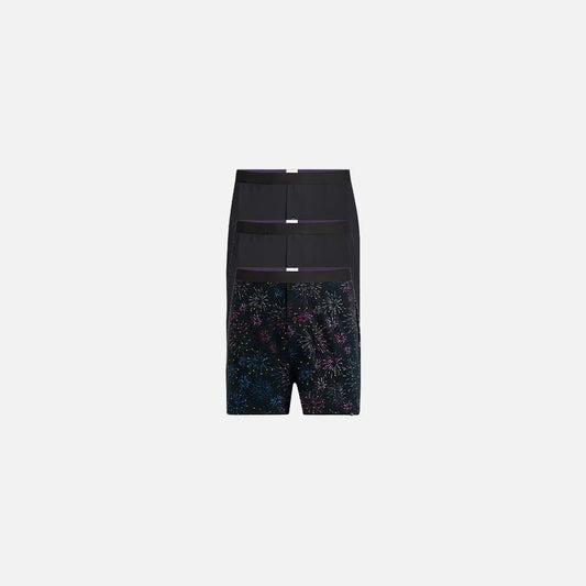 UltraModal™ Core Long Boxer Brief w/ Fly 3-Pack | Feeling Fireworks Pack