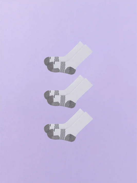 Active Crew Sock 3-Pack | Heather Grey Pack