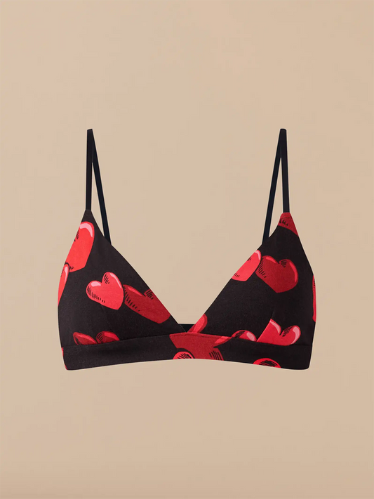 UltraModal™ FeelFree Triangle Bralette | Floating Hearts