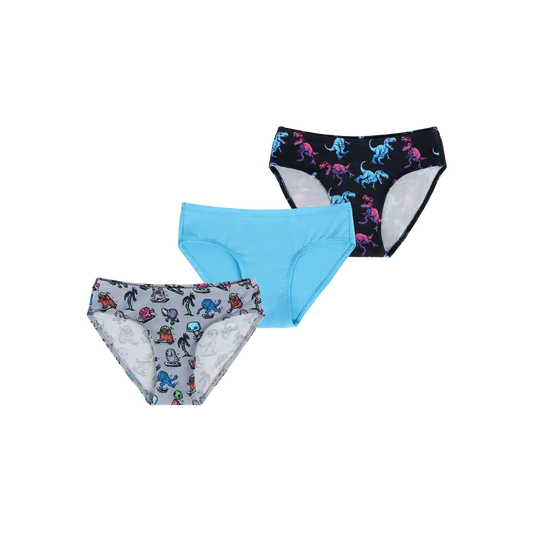UltraModal™ FeelFree Girls Bikini Brief 3-Pack | Monster Crew