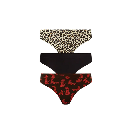 UltraModal™ FeelFree Thong 3-Pack | Wild Cat Pack