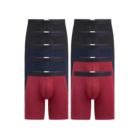 UltraModal™ Ball Caddy™ Long Boxer Brief w/ Fly 10-Pack | Classic Pack
