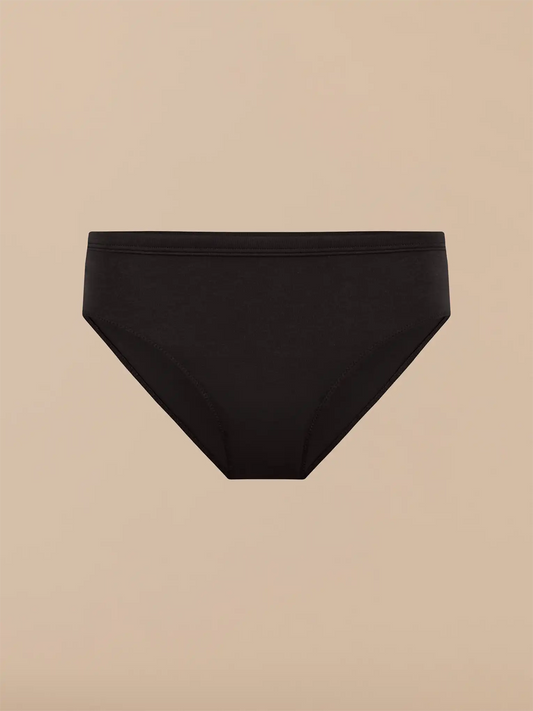 TrueCotton Mid-Rise Bikini | Black