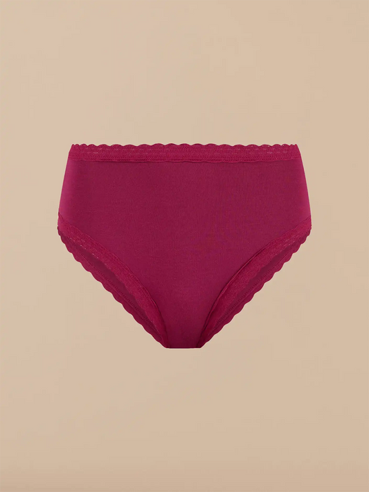 UltraModal™ Lace High-Waisted Cheeky Bikini | Plum
