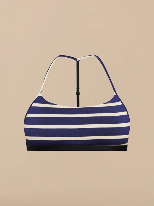 UltraModal™ Core T-Back Bralette | Navy Stripes