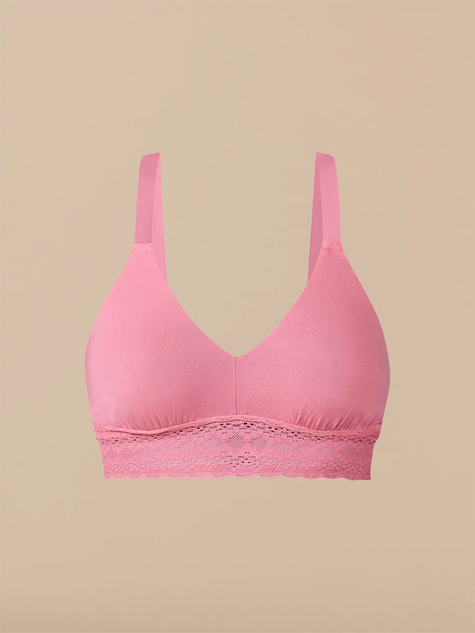 UltraModal™ Lace Longline Bralette | Pop Pink