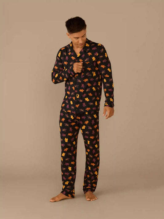 UltraModal™ Long Sleeve PJ Set - Men's | Fall Leaves