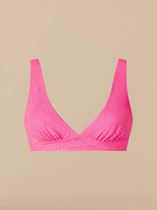 All Over Lace Plunge Bralette | Knockout Pink