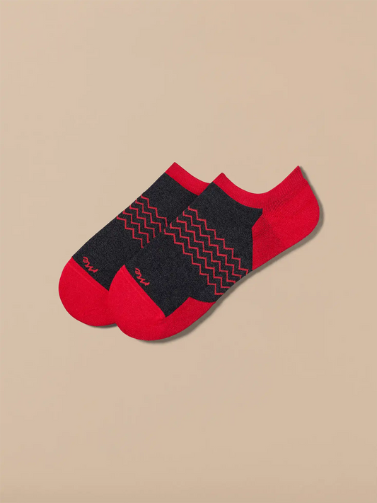 Essential Ankle Sock | Charcoal/Red