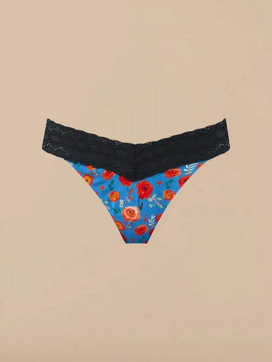 UltraModal™ Lace V-Front Thong | Painted Petals