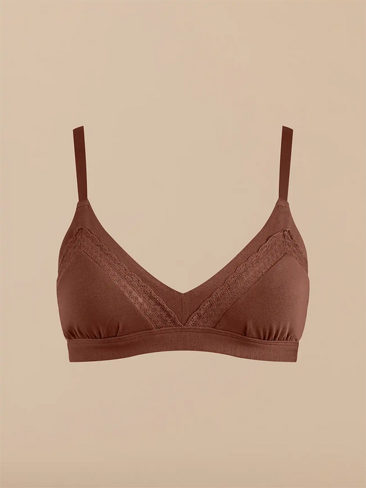 UltraModal™ Lace Triangle Bralette | Walnut Shell