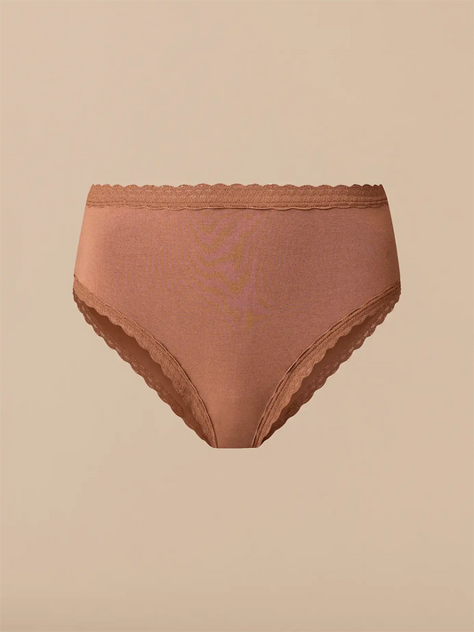 UltraModal™ Lace High-Waisted Cheeky Bikini | Cedar Wood