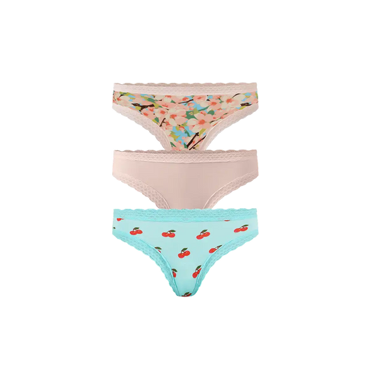 UltraModal™ Lace Tanga 3-Pack | Cherry Blossom Pack