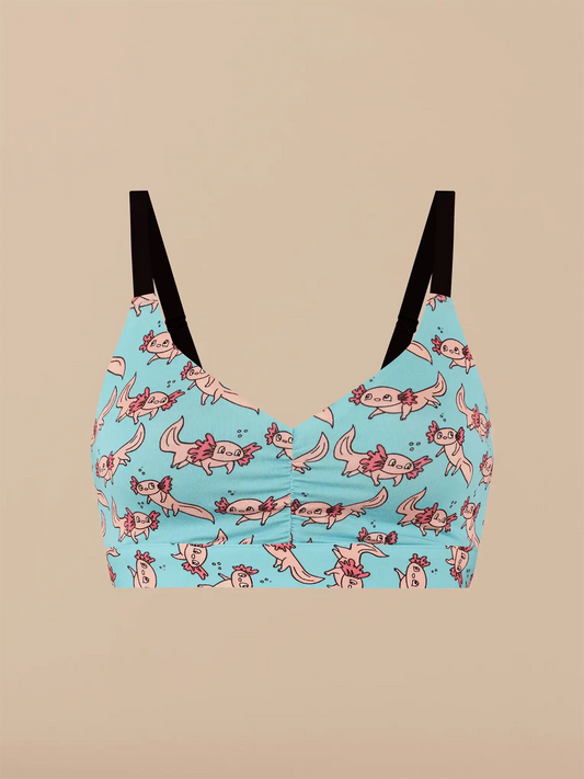Curvy UltraModal™ FeelFree Ruched Bralette | Axolotl Splash