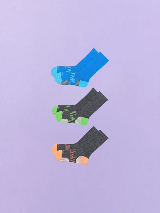 Active Crew Sock 3-Pack | Blue Pop Pack