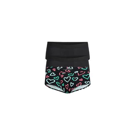 UltraModal™ FeelFree Cheeky Brief 3-Pack | Electric Hearts Pack