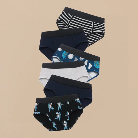 UltraModal™ Core Boys Brief 6-Pack | Finn Stripe Pack