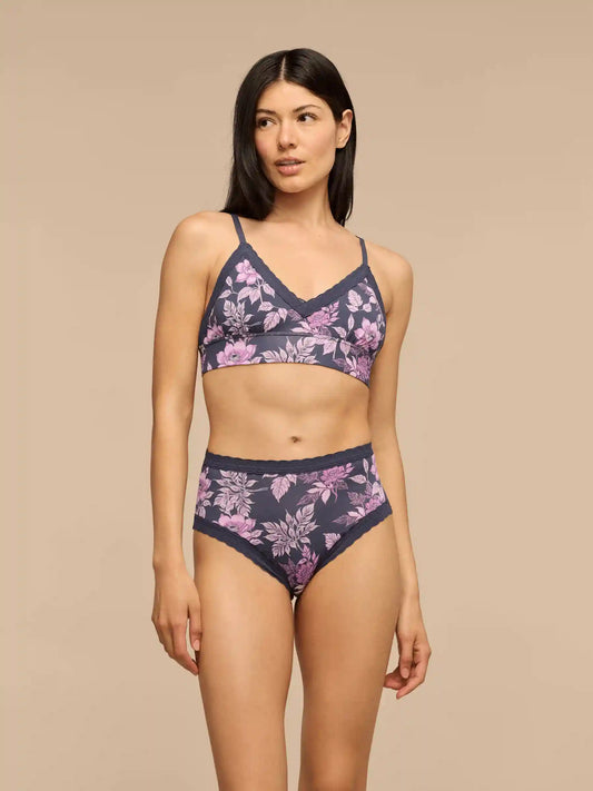 UltraModal™ Lace High-Waisted Cheeky Bikini | Purple Bloom