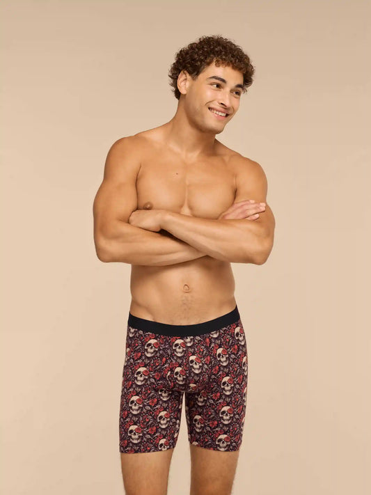 TrueCotton Long Boxer Brief w/ Fly | Eternal Bloom