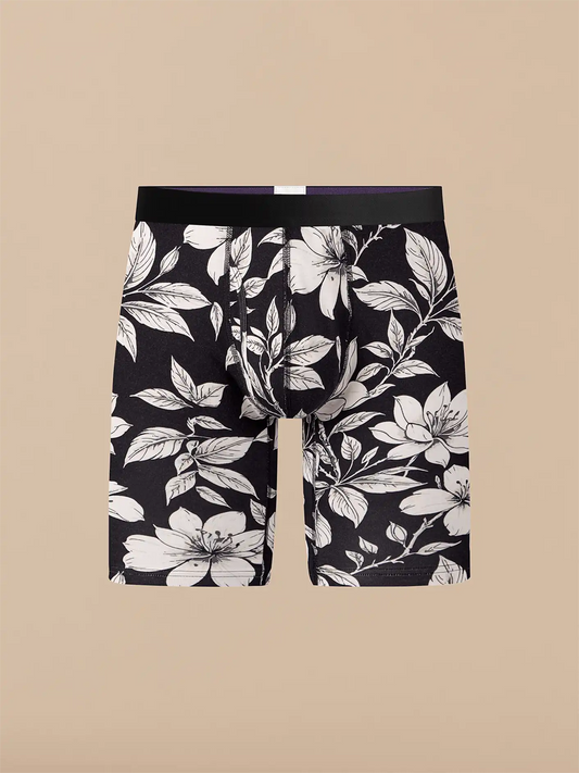 UltraModal™ Core Long Boxer Brief w/ Fly | Midnight Floral