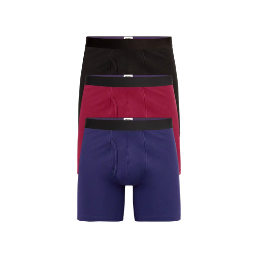TrueCotton Ball Caddy™ Boxer Brief w/ Fly 3-Pack | Classic Pack
