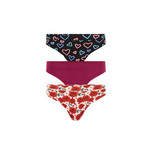 UltraModal™ FeelFree Thong 3-Pack | Electric Love Pack