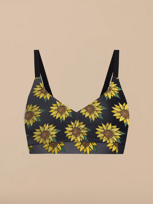 Curvy UltraModal™ FeelFree Ruched Bralette | Here Comes The Sunflowers