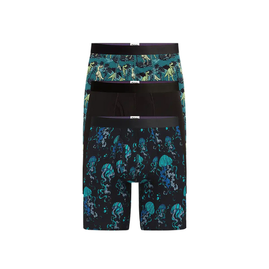 TrueCotton Long Boxer Brief w/ Fly 3-Pack | In Another World Pack