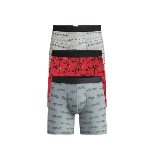 MoveMe Boxer Brief w/ Fly 3-Pack | Tropical Jungle Pack