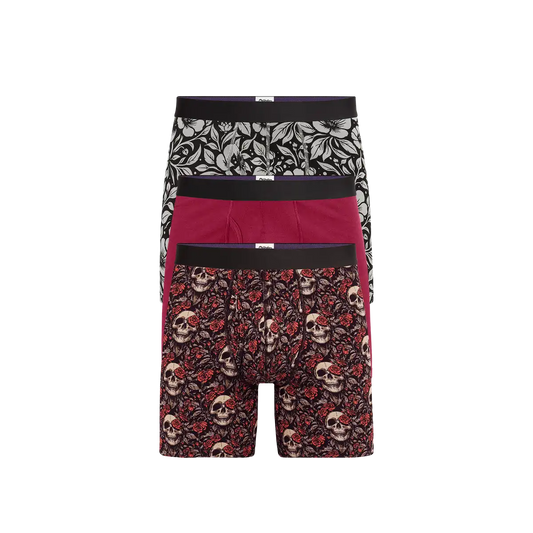TrueCotton Ball Caddy™ Boxer Brief w/ Fly 3-Pack | Eternal Blooms Pack
