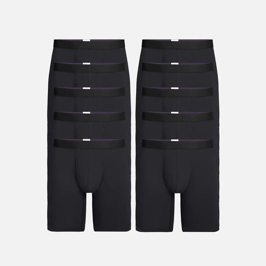 UltraModal™ Core Long Boxer Brief w/ Fly 10-Pack | Black