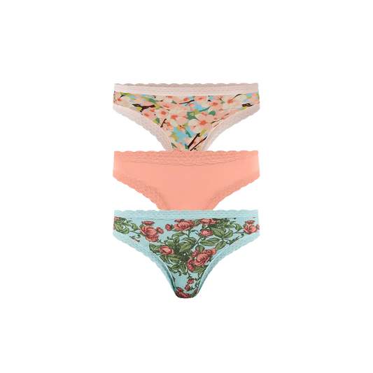 UltraModal™ Lace Tanga 3-Pack | Blossom Pack