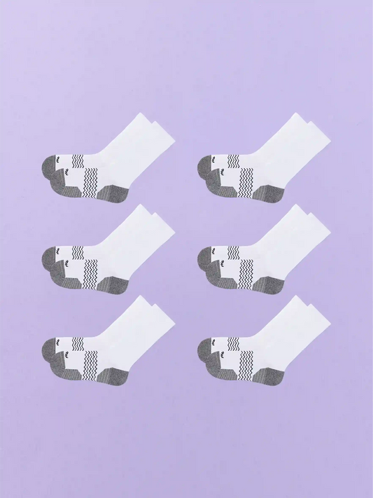 Active Crew Sock 6-Pack | White Pack