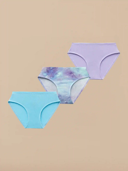 UltraModal™ FeelFree Girls Bikini Brief 3-Pack | Galaxy Pack