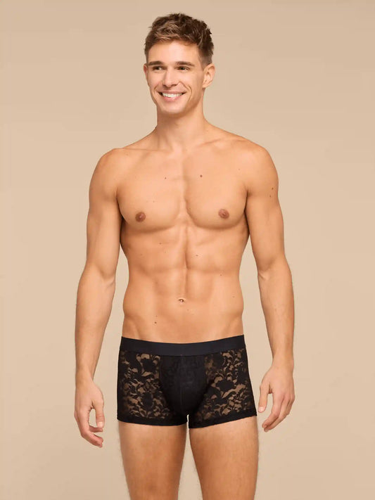 All Over Lace Trunk | Black Floral