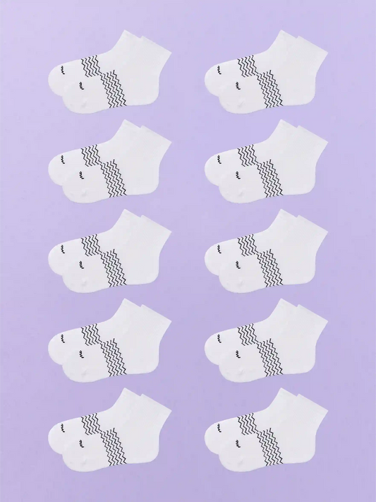 Essential Quarter Sock 10-Pack | White Pack