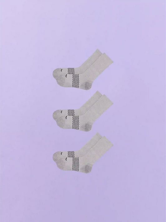 Essential Crew Sock 3-Pack | Heather Grey Pack