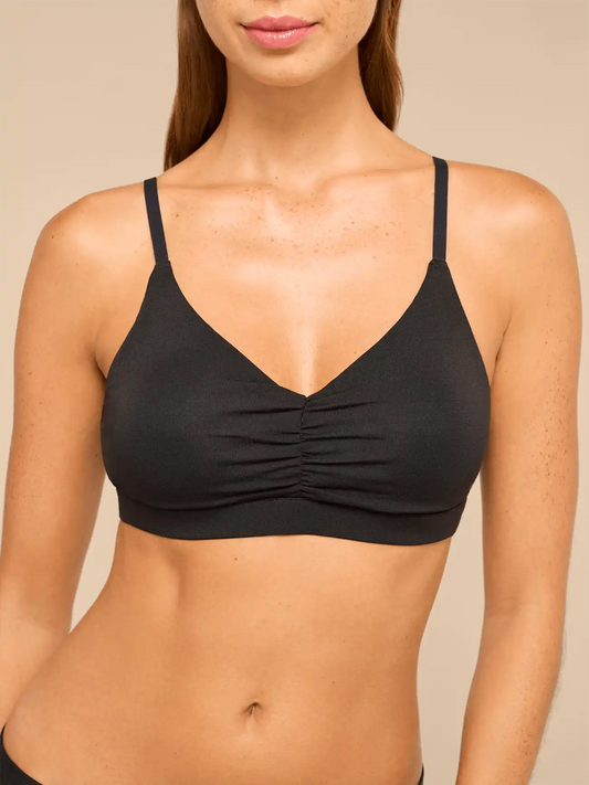 UltraModal™ FeelFree Ruched Bralette with Cups 2-Pack | Black/Sand Dune Pack