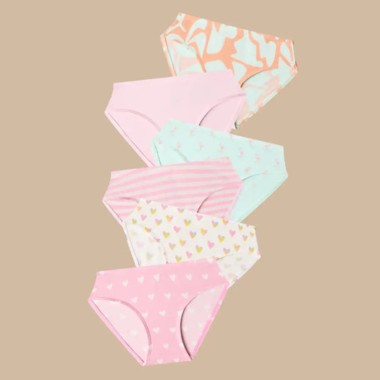 UltraModal™ FeelFree Girls Bikini Brief 6-Pack | I Heart Summer Pack