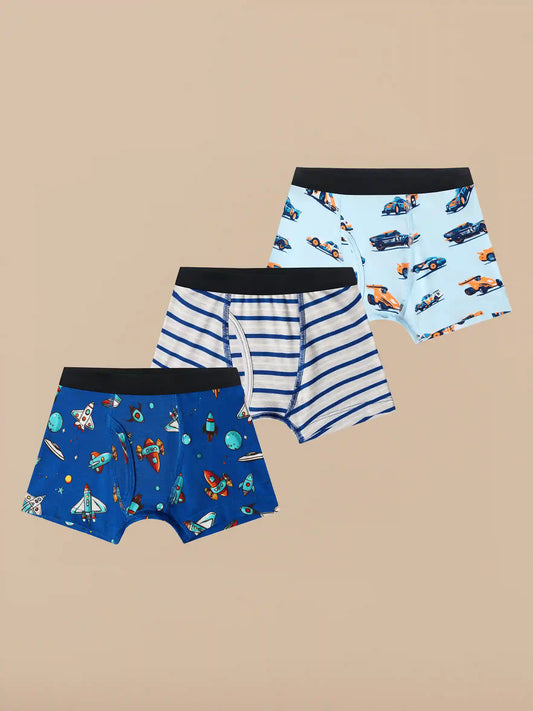 UltraModal™ Core Boys Boxer Brief 3-Pack | Cars & Space Pack