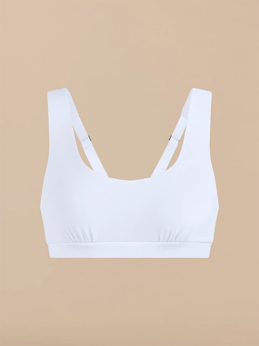 UltraModal™ FeelFree Square Neck Bralette | White/White
