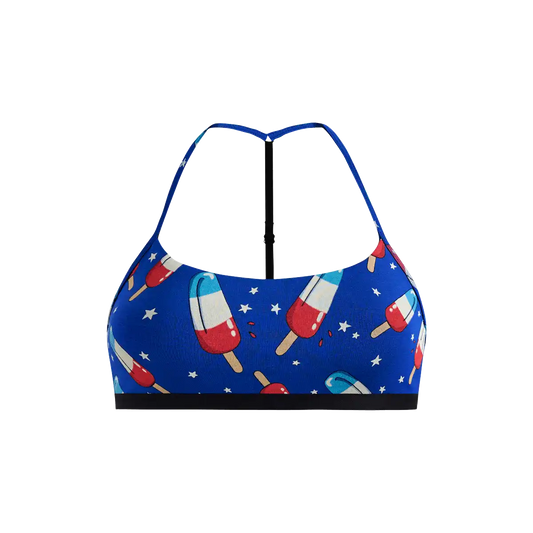 UltraModal™ Core T-Back Bralette | Patriotic Pops