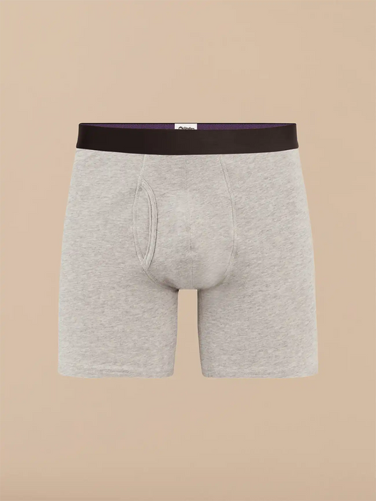 TrueCotton Ball Caddy™ Boxer Brief w/ Fly | Heather Grey
