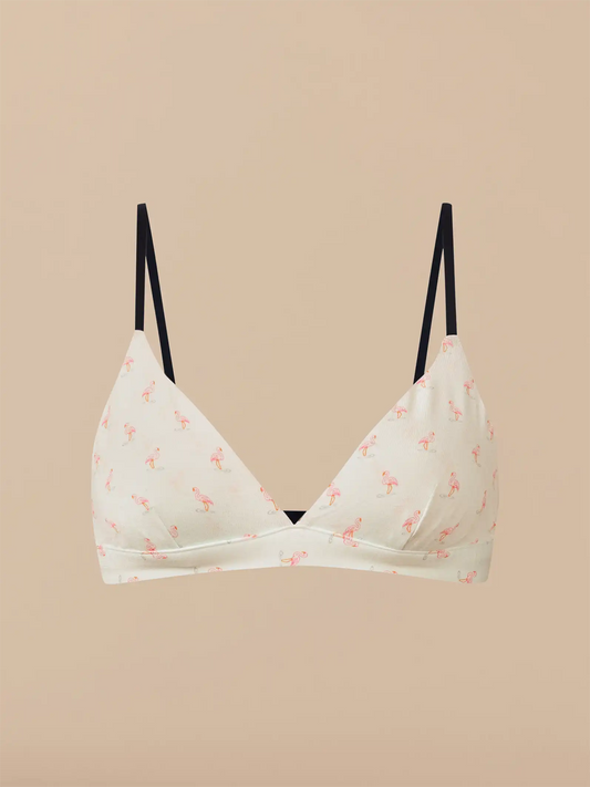 UltraModal™ FeelFree Triangle Bralette | Blue Flamingos