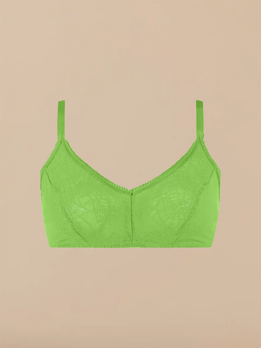 All Over Lace Demi Bralette - New | Limeade Webs