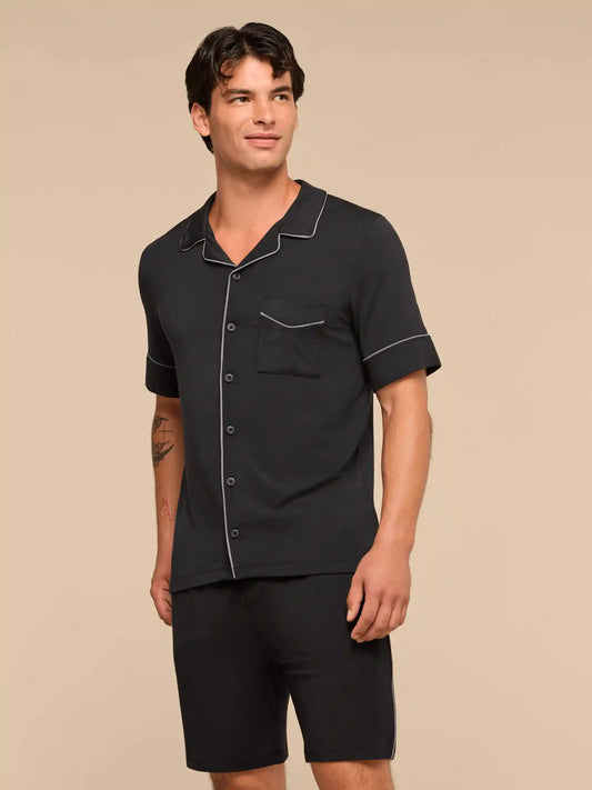 UltraModal™ Short Sleeve PJ Set - Men's | Black