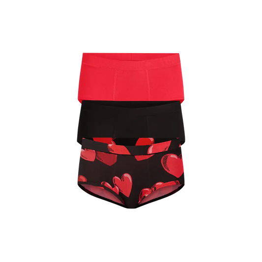 UltraModal™ FeelFree Cheeky Brief 3-Pack | Floating Hearts Pack