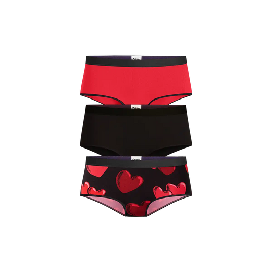 UltraModal™ Core Hipster 3-Pack | Floating Hearts Pack