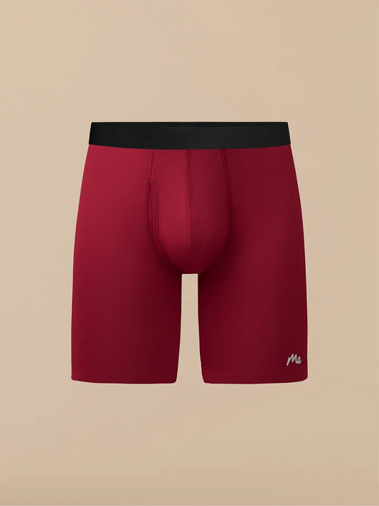 Breathe Long Boxer Brief w/ Fly | Cabernet
